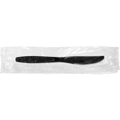 Heavy Weight Polystyrene Wrapped Black Knife 4/250ct