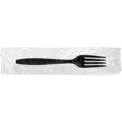 Extra Heavy Weight Polystyrene Wrapped Black Fork 4/250ct