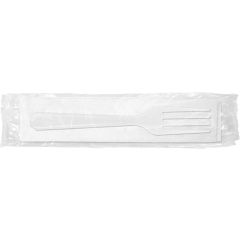 Medium Heavy Polypro Wrapped Fork White Kit 1000ct  13x13 2-Ply Napkin