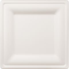 8" Square Plate Bagasse 500ct
