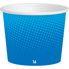 16oz Ice Cream Cup Blue 1000/cs 111.5mm