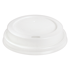 Hot Cup Lid W/Sip Hole White 1000/cs 90mm