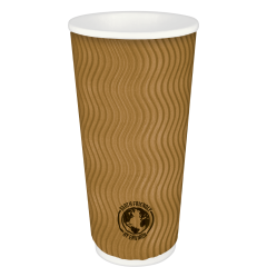 24oz KRAFT TRIPLE WALL HOT CUPS 300/cs