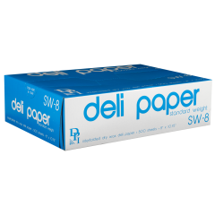 Deli Paper Plain Dry Waxed Standard Weight, 8in X 10.75in, 500ct