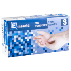 Vinyl Glove Powdered, Small Size, 5 mil, 100/Bx