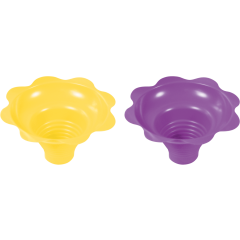4oz Polystyrene Sno-Flower Cups Asst Colors 600/Cs