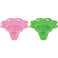 8oz Ploystyrene Sno-Flower Cups Asst Colors 600/Cs