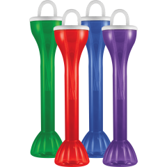 24oz Half Yarder Transparent W/Lid & Straw 33/cs