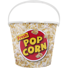 85oz Popcorn Container with White Handle, Clear Lid 120 sets/case