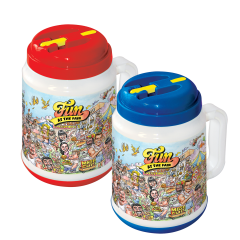 64oz Souvenir Tanker Fun At The Fair W/Lid & Straw 12/cs
