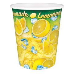 16oz Squat Paper Cup Lemon Ice Design 1000/cs 96mm
