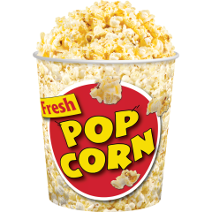 Paper Tub Fresh Popcorn Design, 170oz, 150/Cs