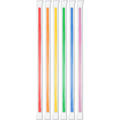 10in Individually Wrapped Kurly Straw 20/100Pk