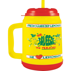32oz Mini-Tanker Lemonade Cup We Squeeze To Please Design 24/cs