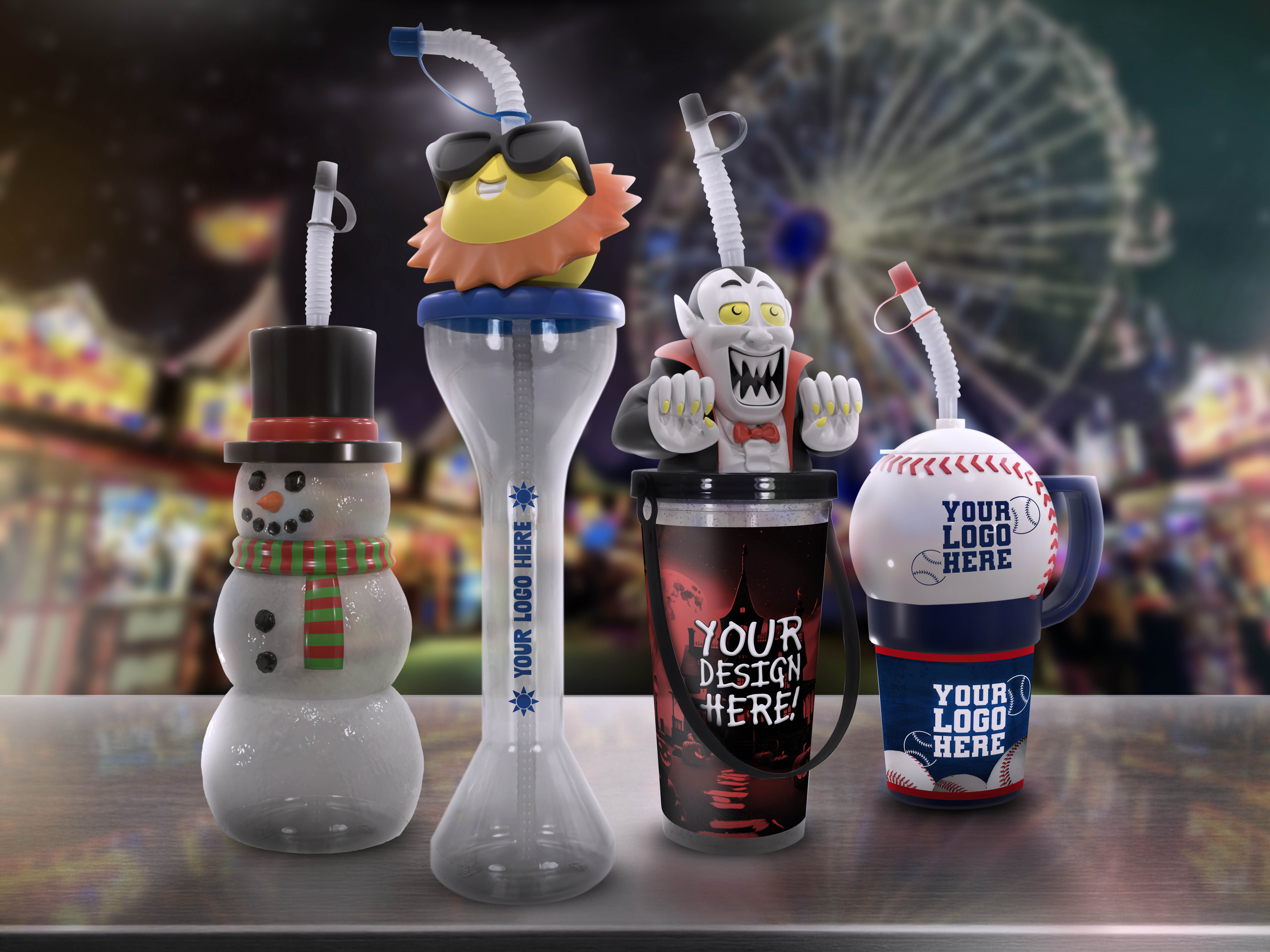 Custom Molded Drinkware and Souvenir Cups