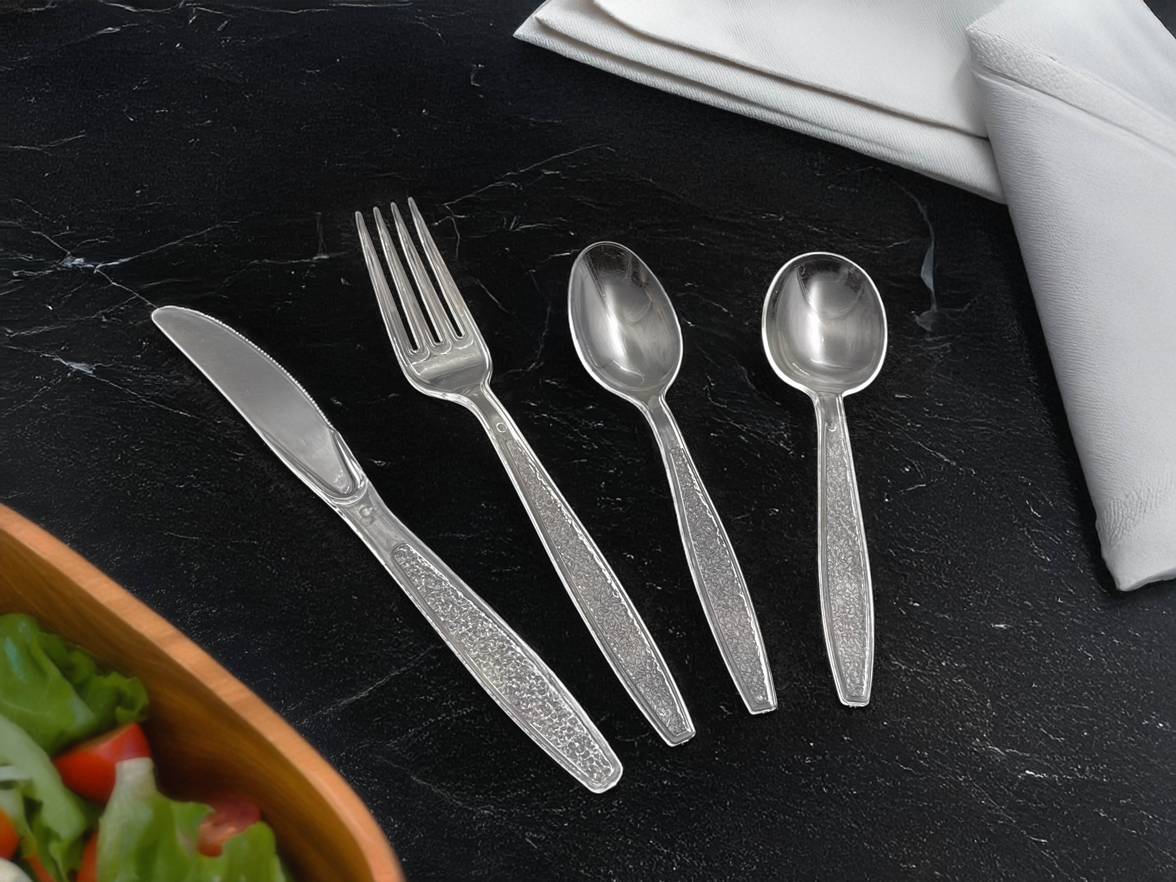 Disposable cutlery for the hospitality industry