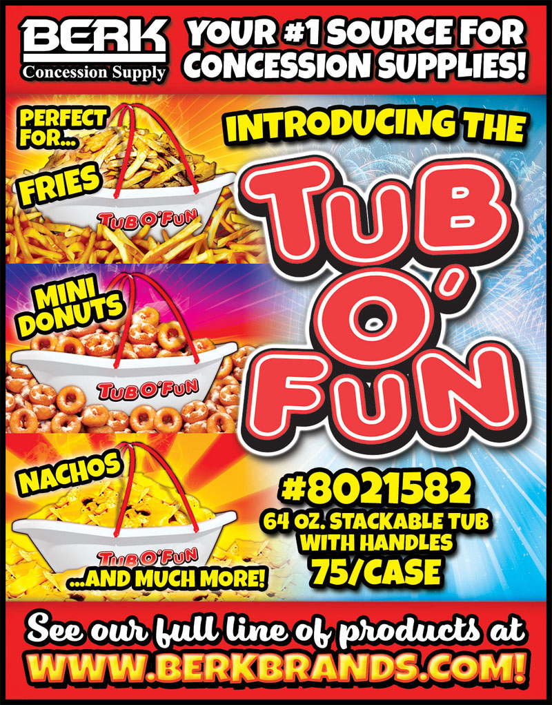 Image of Tub O' Fun with french fries, mini donuts, and nachos with cheese.